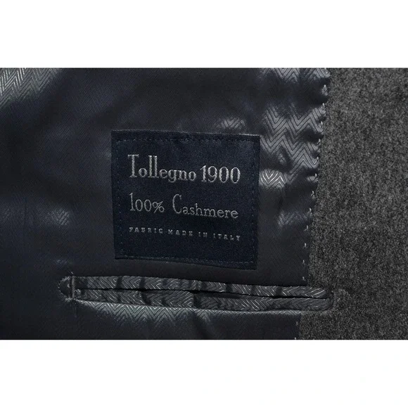 Joseph Abboud Blazer Men 42L Gray Tollegno 1900 Italian Pure Cashmere Sport Coat